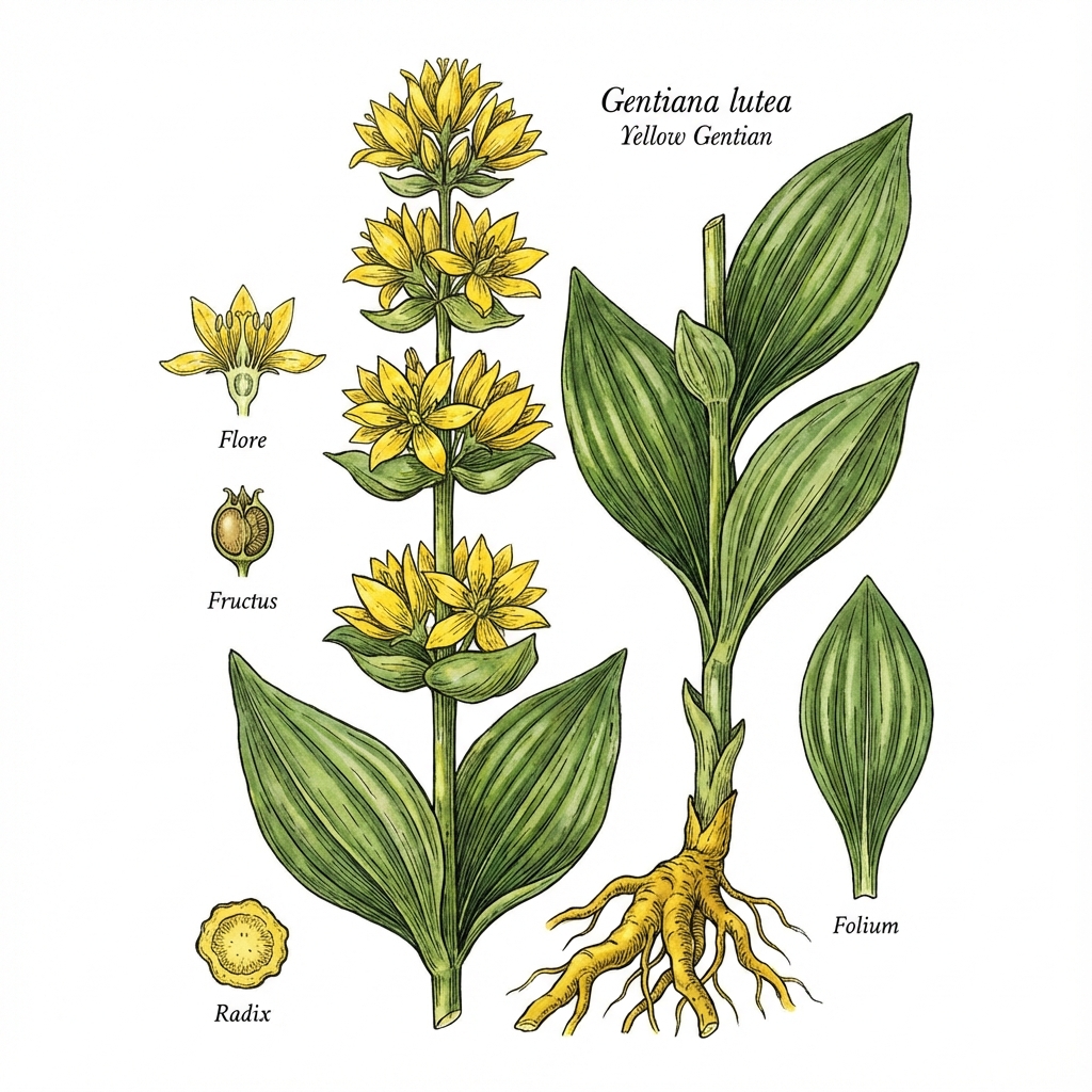Gelber Enzian - Gentiana lutea